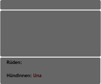 Rüden:           Hündinnen: Una